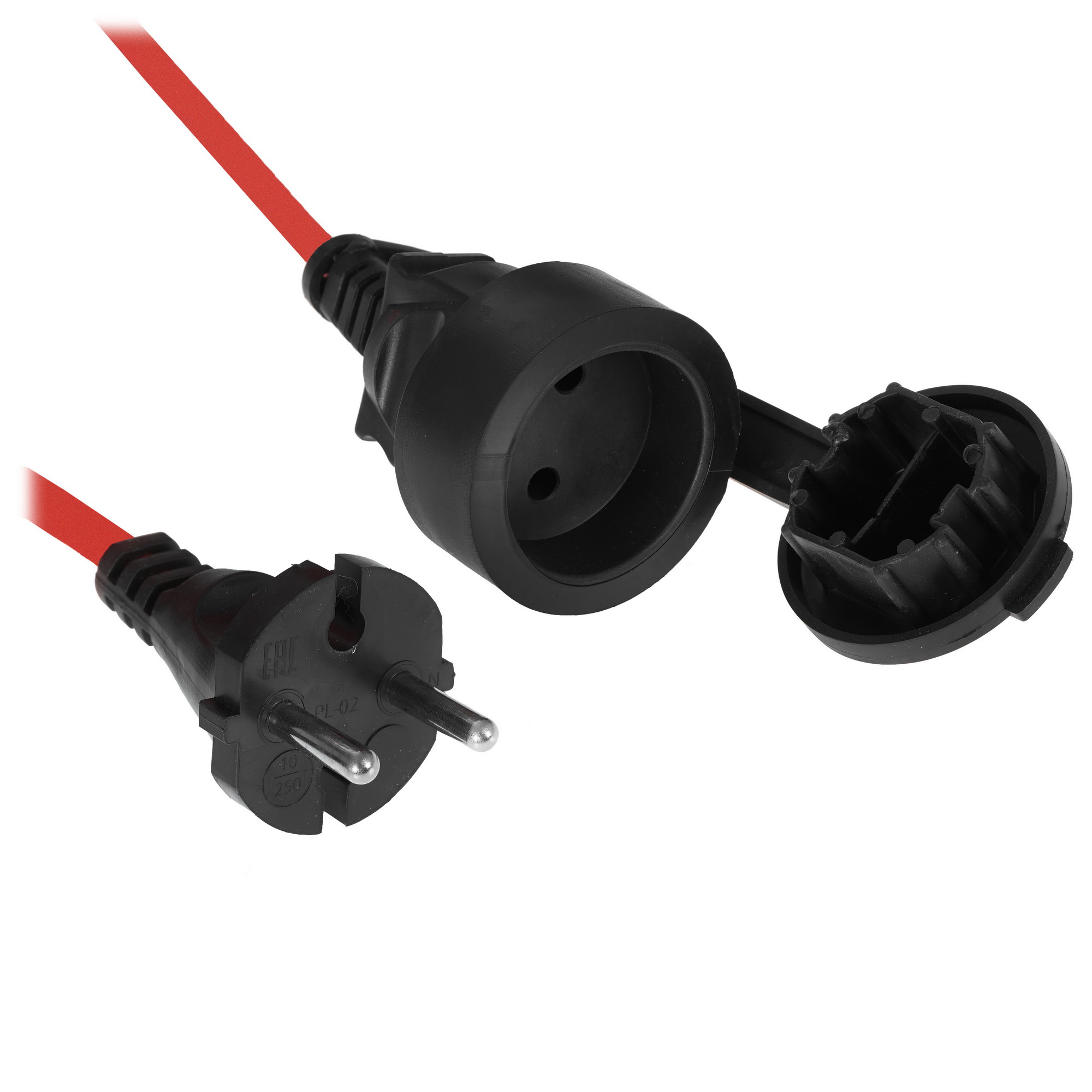 Удлинитель силовой Ресанта СУ-2х1-20/1 красный 9942651 STDN-0124814 - Вид №4