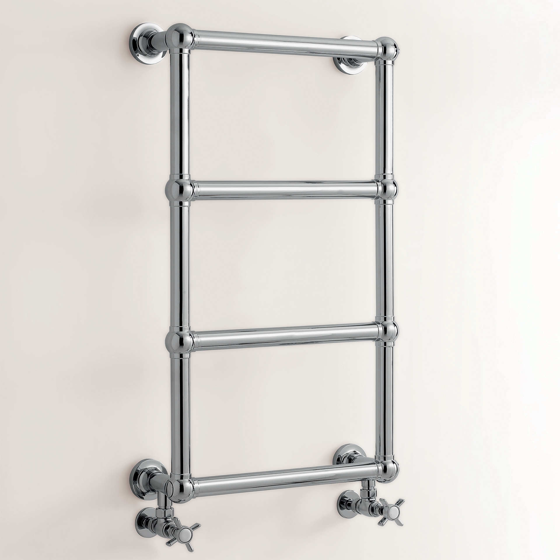 1238 3SC Настенный полотенцесушитель LADDER из латуни, версия с горячей водой. диаметр трубы 30мм. Включены клапаны. ​​ Classico Treesseci 3SC