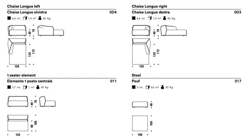 Ткань диван MOROSO M. A.s.s.A. s ARCH-00122773 - Вид №11
