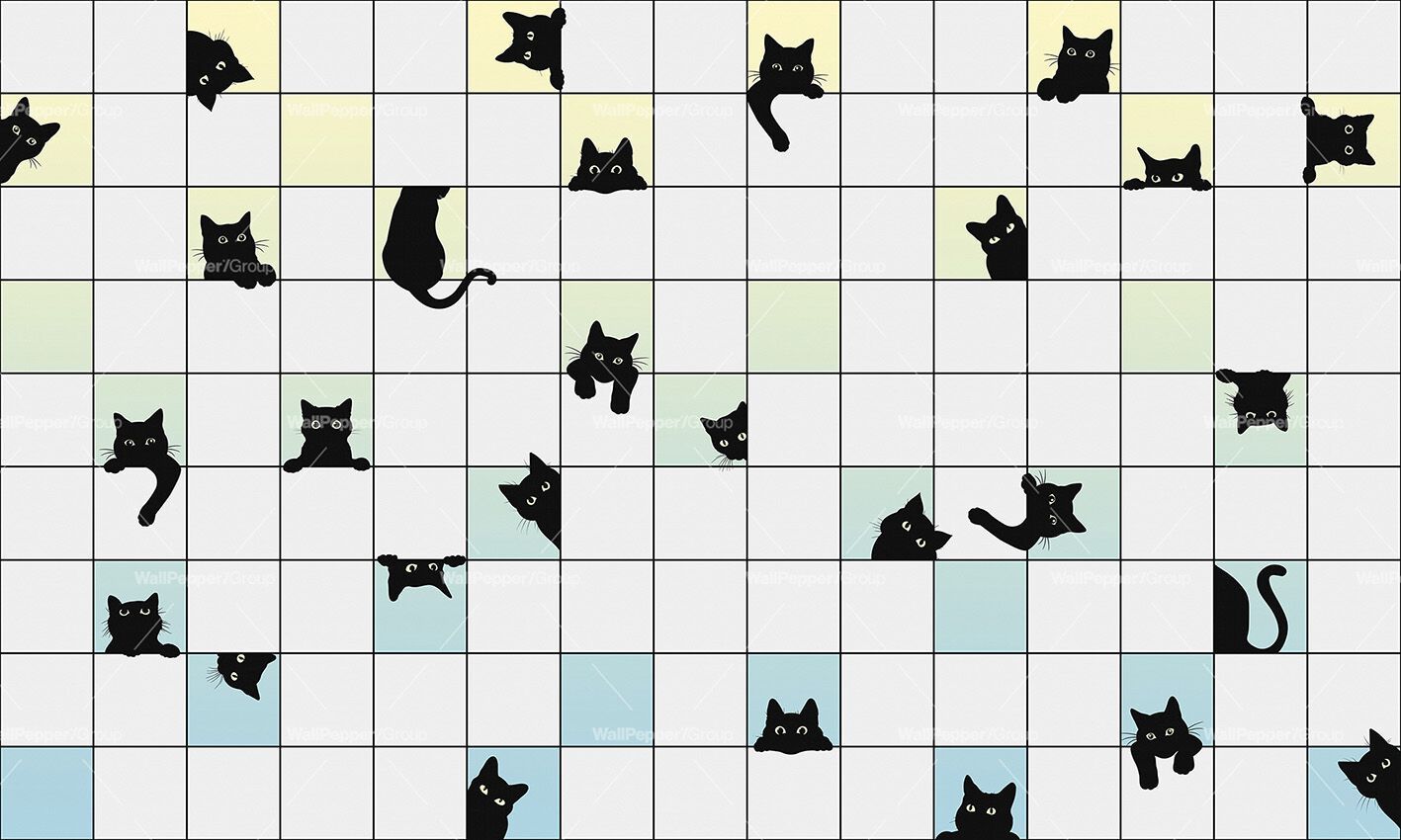 Carta da parati PVC free, eco-friendly, lavabile WallPepper MEOW ARCH-00104632 - Вид №3