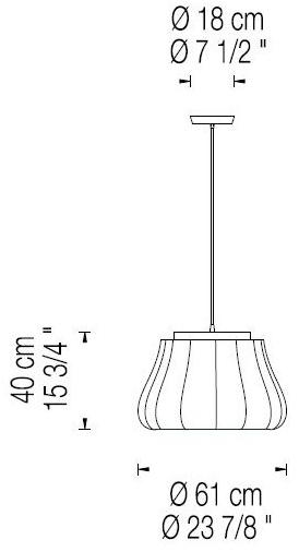 fambuena Подвесной светильник Lily 9056 - Вид №4