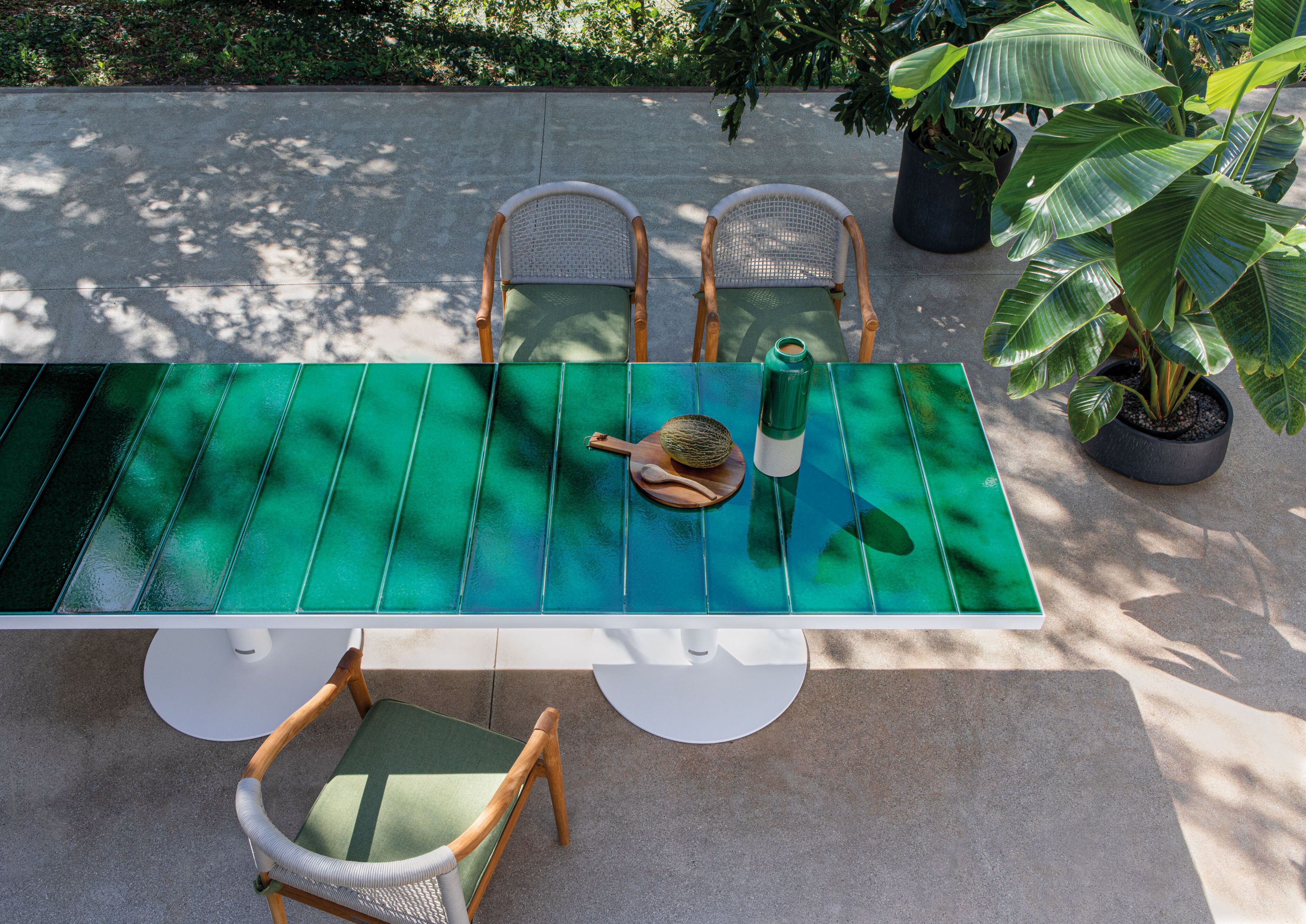 Керамический прямоугольный садовый стол Atmosphera Pantagruel ARCH-00107995 - Вид №1