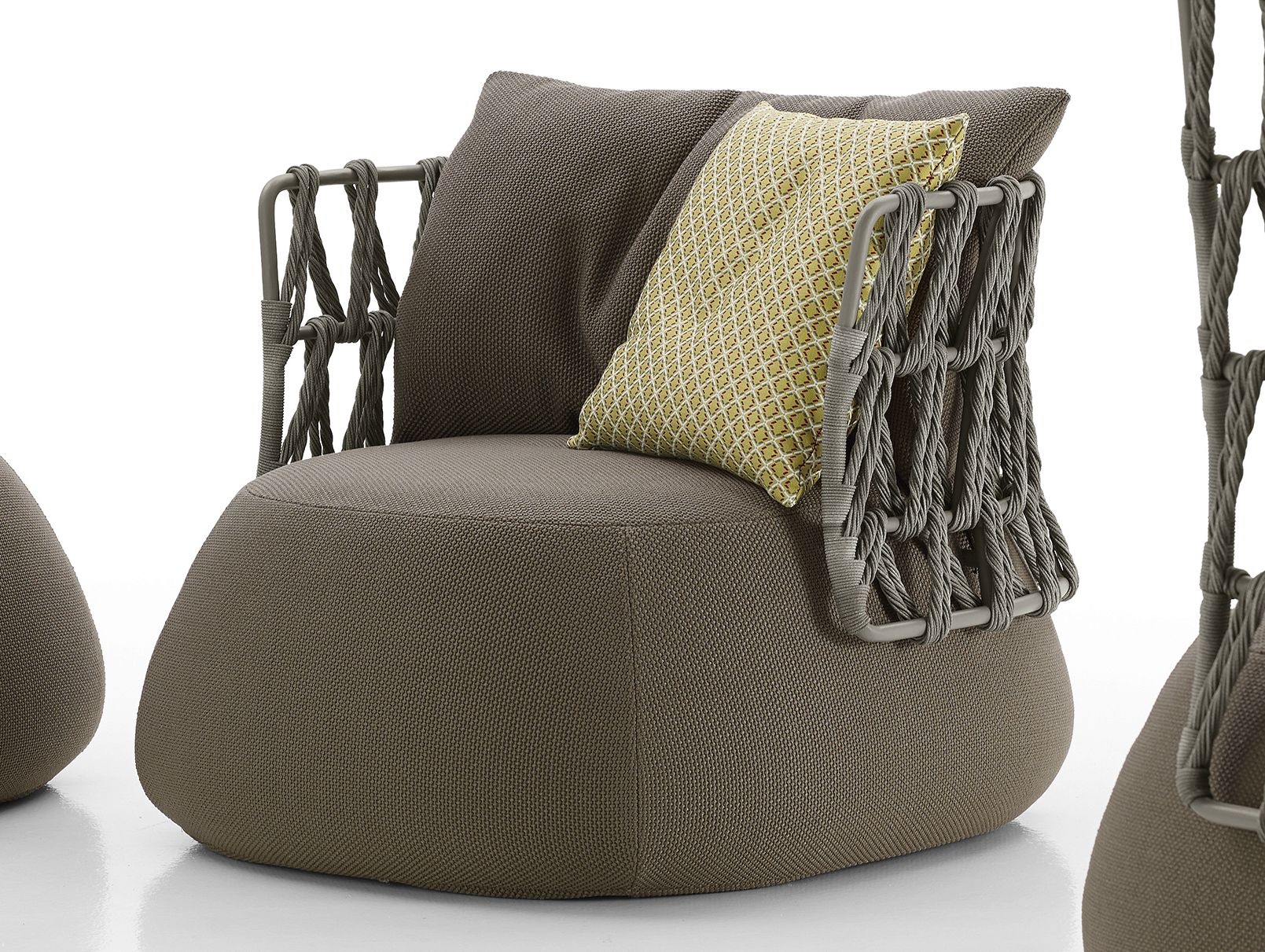 Садовое кресло из полиэтиленовой ткани и волокна B&B Italia Outdoor Fat-Sofa ARCH-00022742