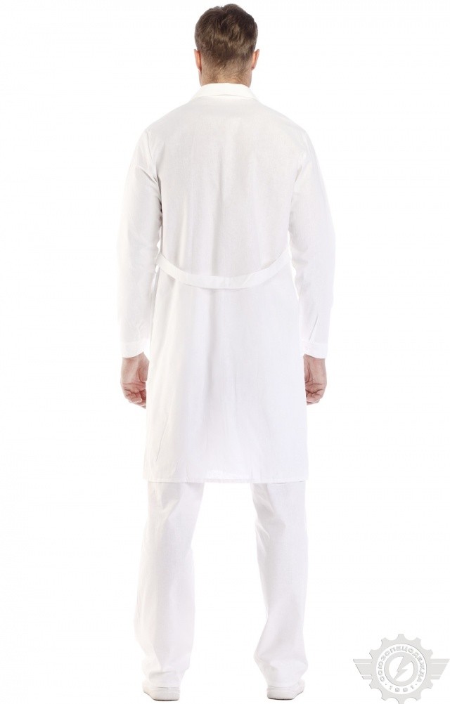 61725 Халат мужской белый  Медицинская одежда  размер 52-54/182-188 Спецодежда  - Вид №8