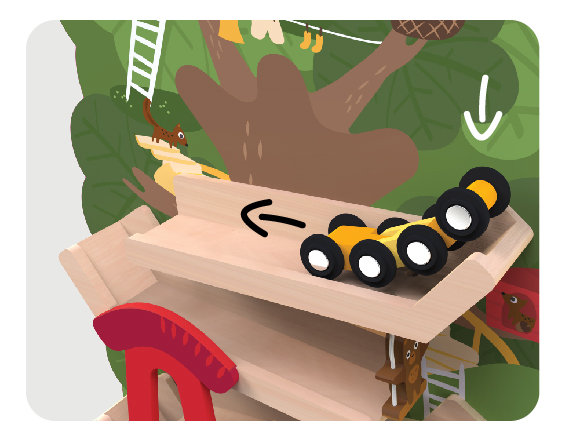 Развивающая игрушка на стену Vertiplay "Приключение на вершине дерева" ORIBEL  322595 Зеленый Santreyd  - Вид №3