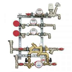VT.NM.GFR.15.0.0 Квартирная станция для систем отопления и водоснабжения с рециркуляцией ГВС Valtec 1,5/1,5 м куб./ч