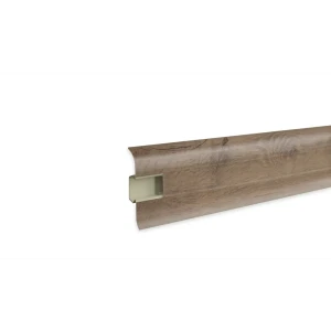 Плинтус напольный Prime ПВХ цвет дуб тенерифе 2220x2.2x58 мм