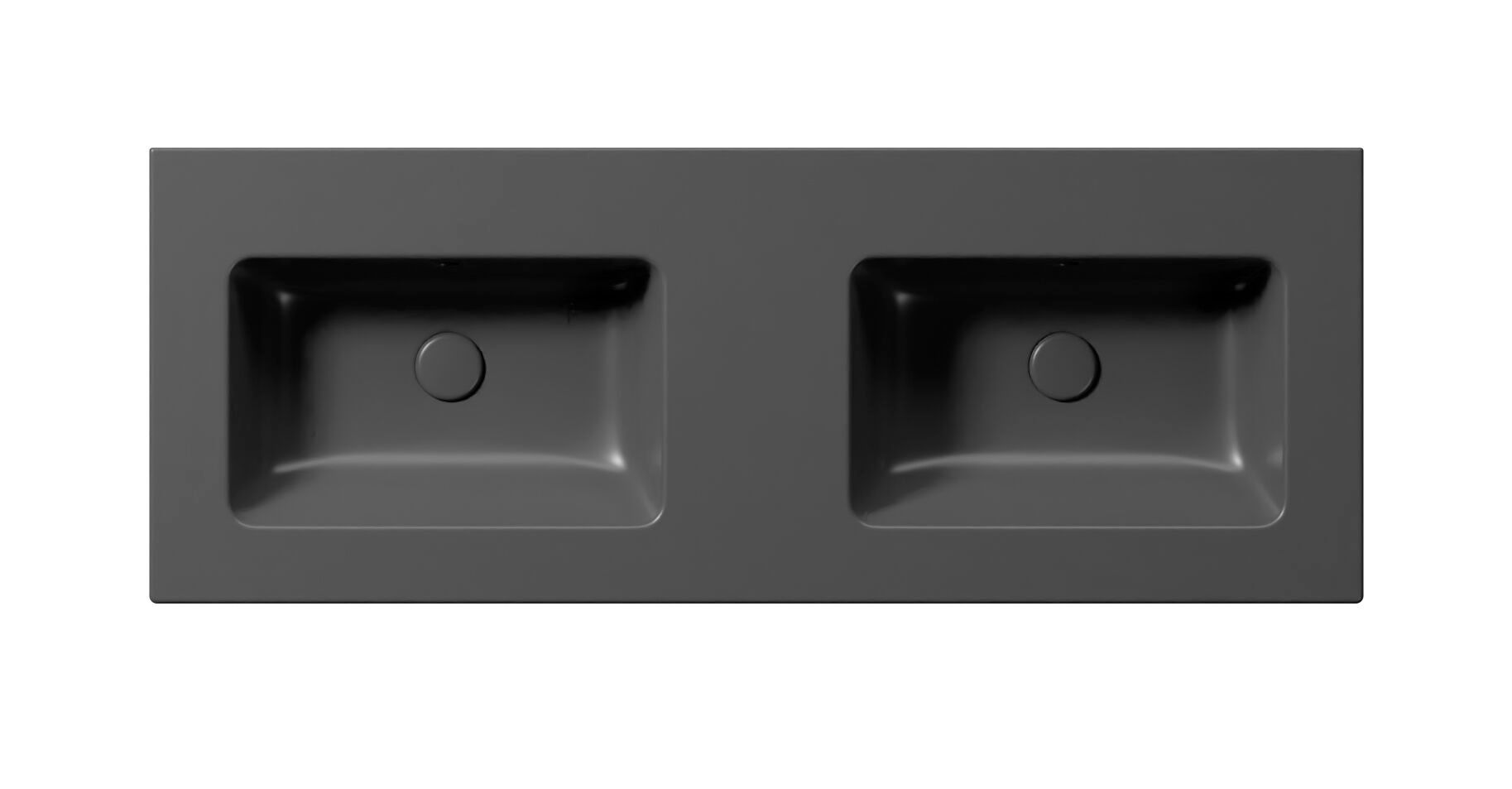 Керамическая прямоугольная двойная раковина с держателем для полотенец GSI ceramica чистый ARCH-00150589 - Вид №12