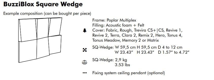 Ткань акустическая панель BuzziSpace BuzziBlox ARCH-00086815 - Вид №15