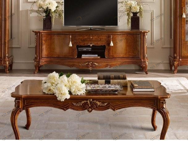 Valderamobili Прямоугольный журнальный столик из орехового дерева Casa principe Cprd06/n