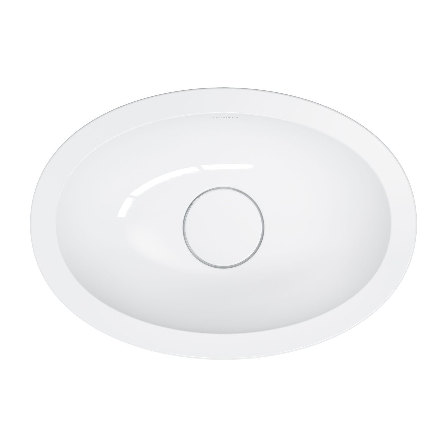 Встраиваемый умывальник из Овального композитного материала OMNIRES SHELL M+ SHELLUP ARCH-00143000 - Вид №4