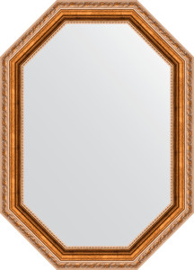BY 7069 Зеркало в багетной раме - версаль бронза 64 mm EVOFORM Octagon