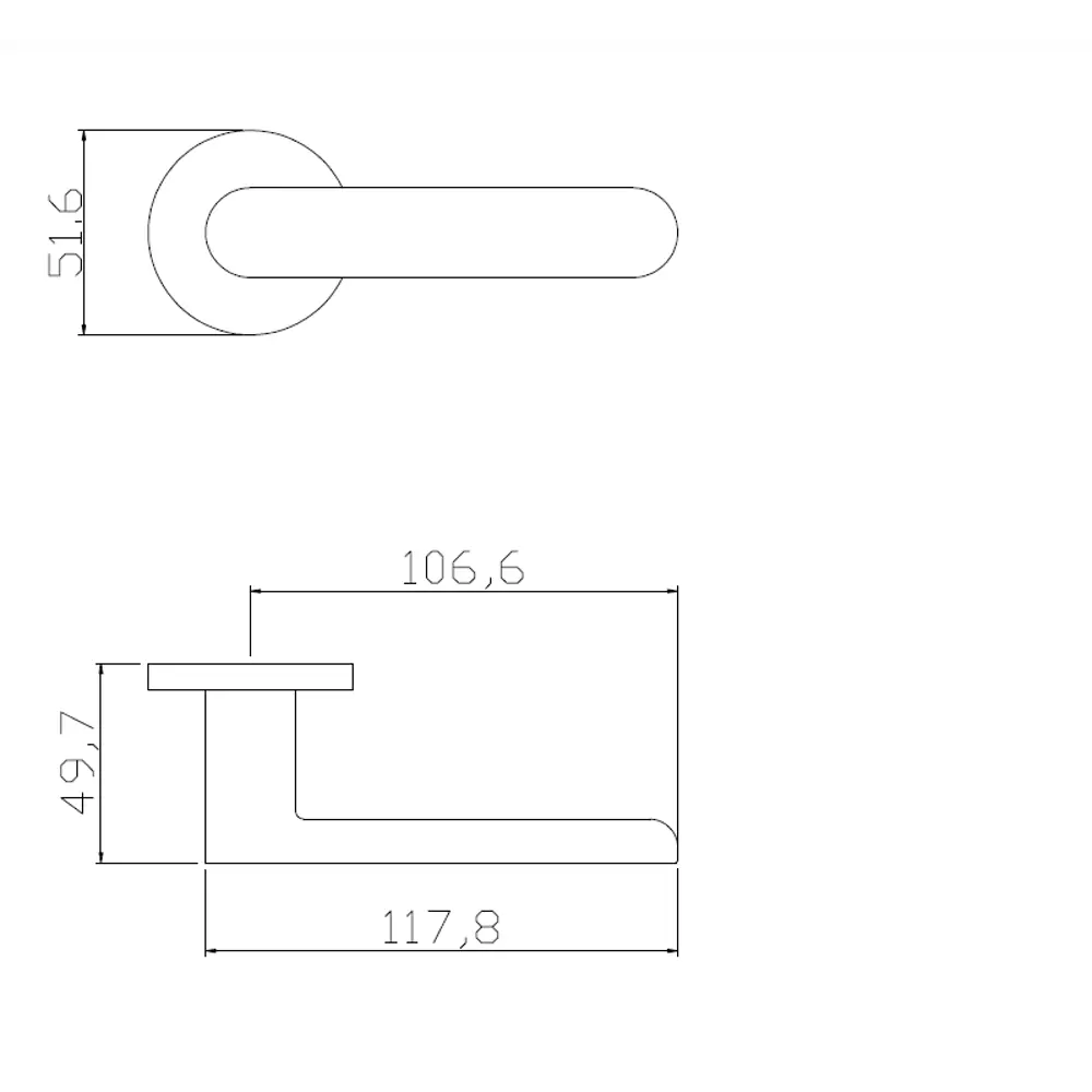 Дверные ручки EDSON для межкомнатных дверей в стиле никель 85168685 STLM-0059348 - Вид №4