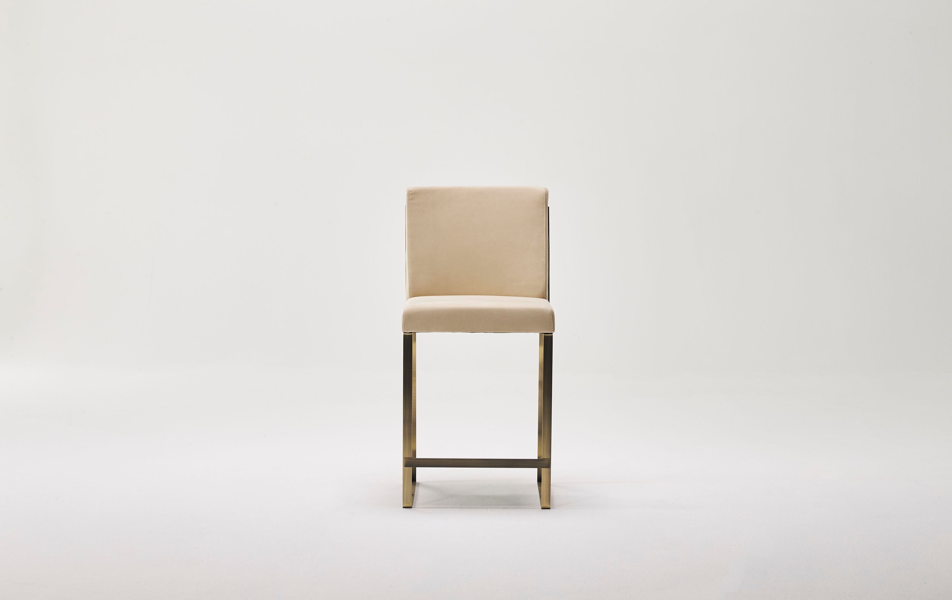 Высокий кожаный стул со спинкой Casa Covre Palio ARCH-00081884 - Вид №2