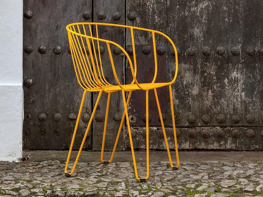 iSimar Штабелируемый садовый стул из оцинкованной стали Olivo 9133 - Вид №1