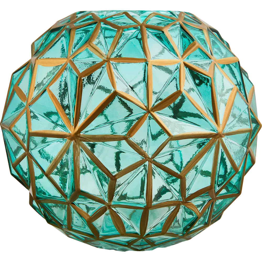 Ваза Maria от Santreyd — бирюзовая стеклянная для цветочных композиций 87908777 STLM-0821639 - Вид №1