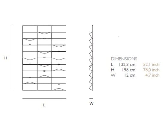 Трехмерное покрытие / кожаный настенный светильник Quasar LUM PANEL ARCH-00125102 - Вид №6