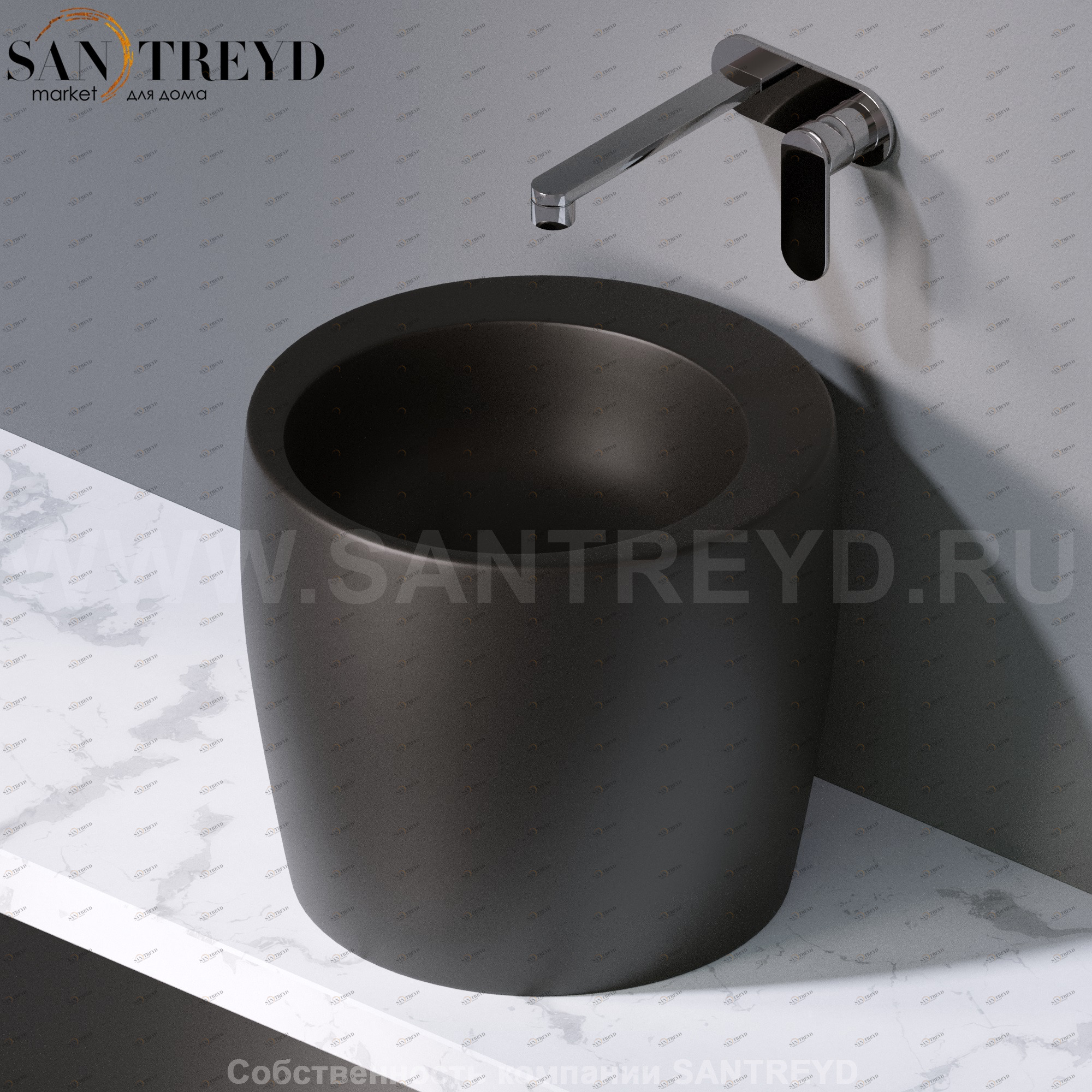 L101105 Накладная раковина на столешницу  круглая A. e T. Italia TOTEM AeT ITALIA