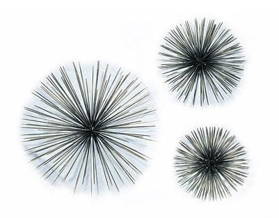 Декор ЁЖИК средний UNICO  255395 Серый;золото;серебро  - Вид №1