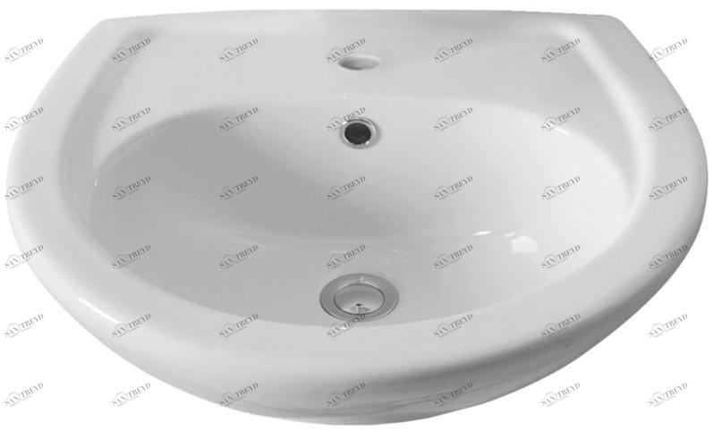 Подвесная раковина настенная овальная Olympia Ceramica RUBINO белая sun-id-1376329