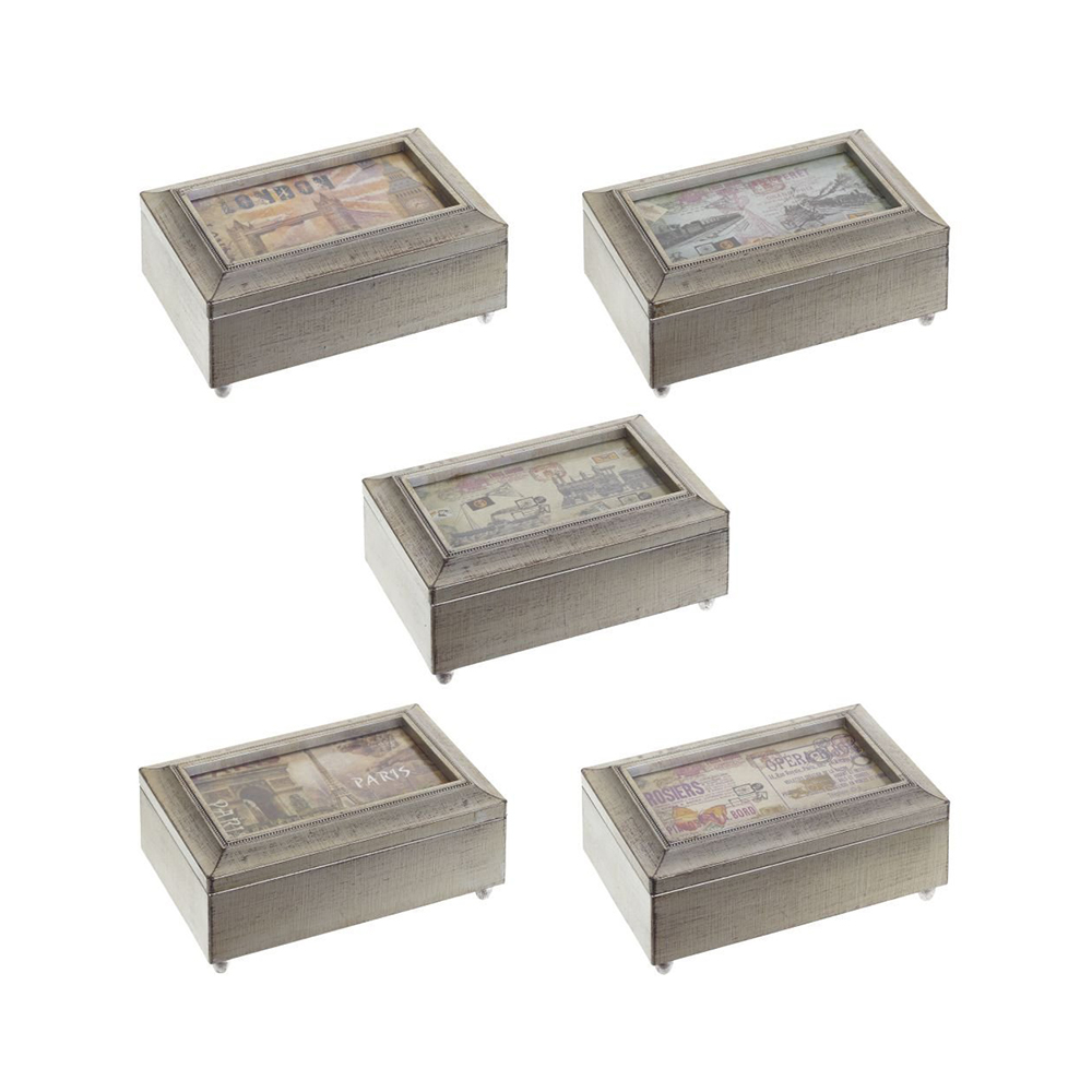 270074 Шкатулка музыкальная 15 х 10 х 6 см Бежевый Santreyd 