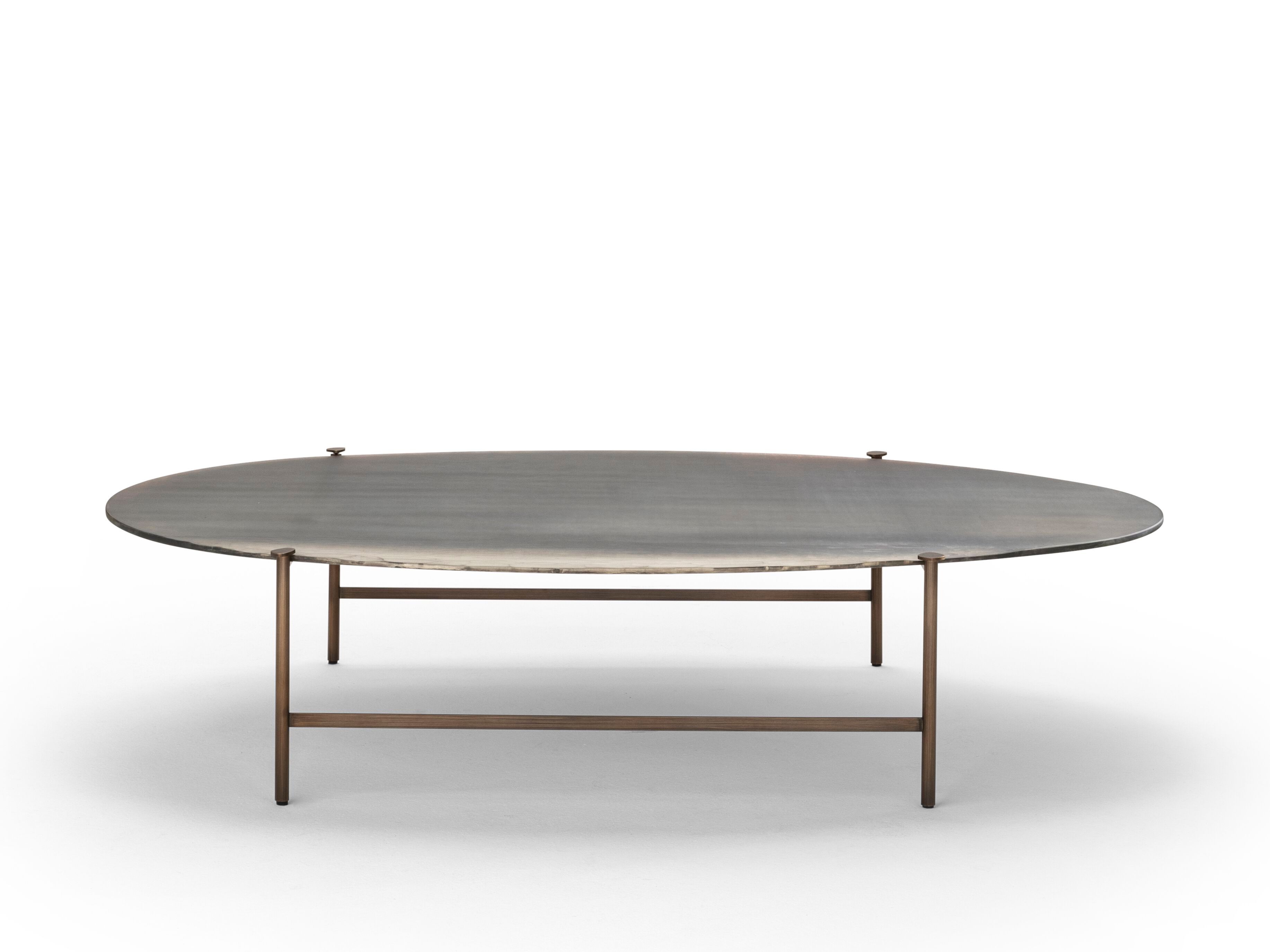 Стеклянный овальный журнальный столик ARTE VENEZIANA Langhe ARCH-00150671