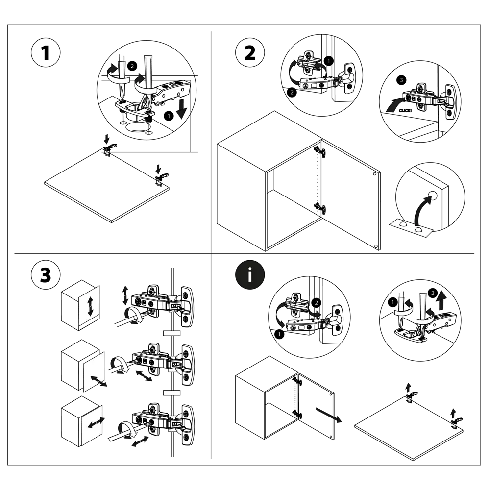 Комплект петель KONSENSA 95 градусов сталь 2 шт STLM-2120839 - Вид №4
