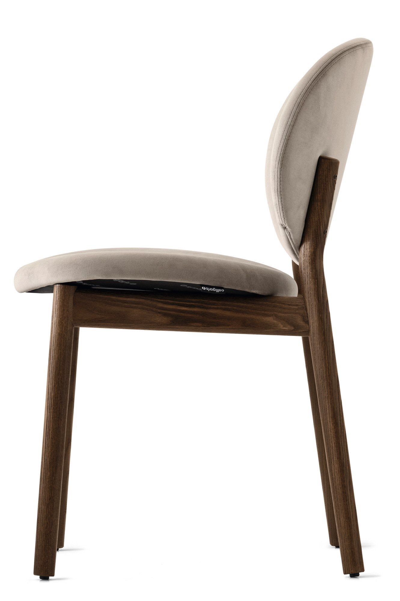 Тканевый мягкий стул с деревянной основой Calligaris Ines ARCH-00101501 - Вид №3
