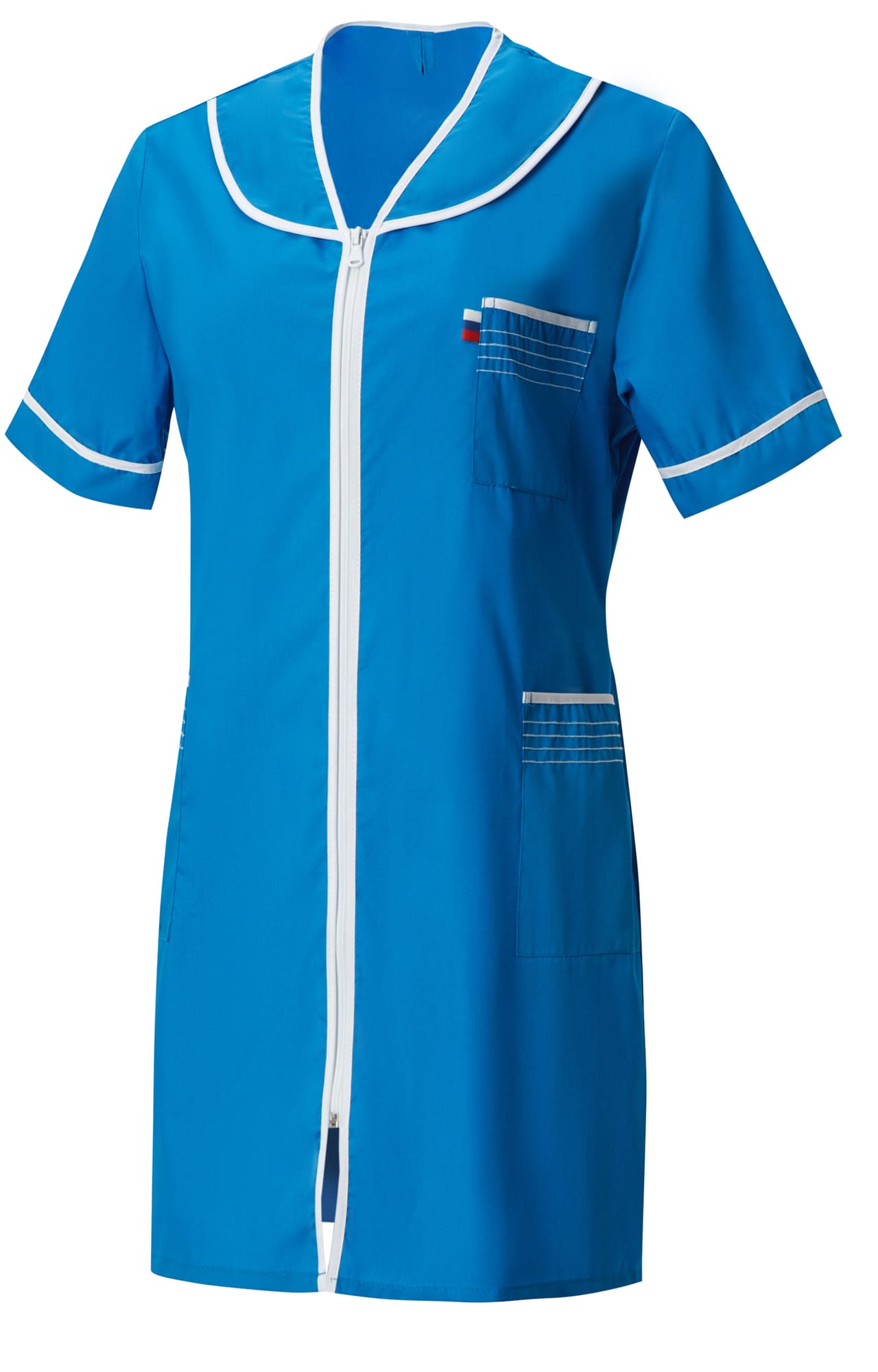 66218 Халат "Сервис" темно-голубой  Медицинская одежда  размер 40/158-164 Спецодежда 