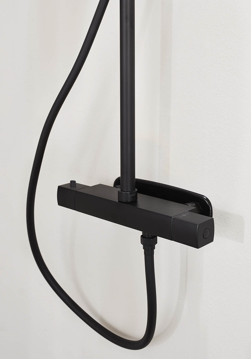 310113 На Крыше Душ City Black M 250Mm Душевая Головка Noro  Черный  - Вид №1