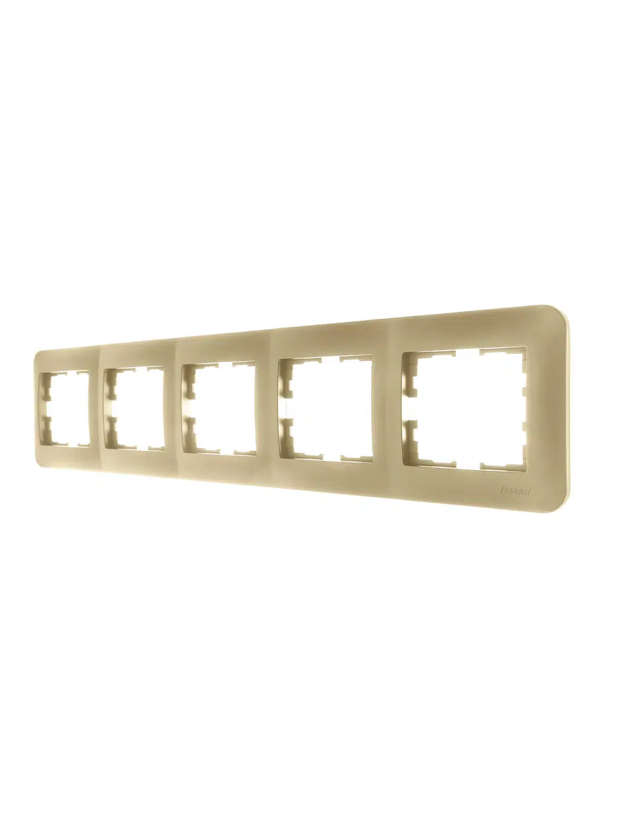 ASTI Рамка 5-ая горизонтальная б/вст золото LEZARD 7081-3600-150