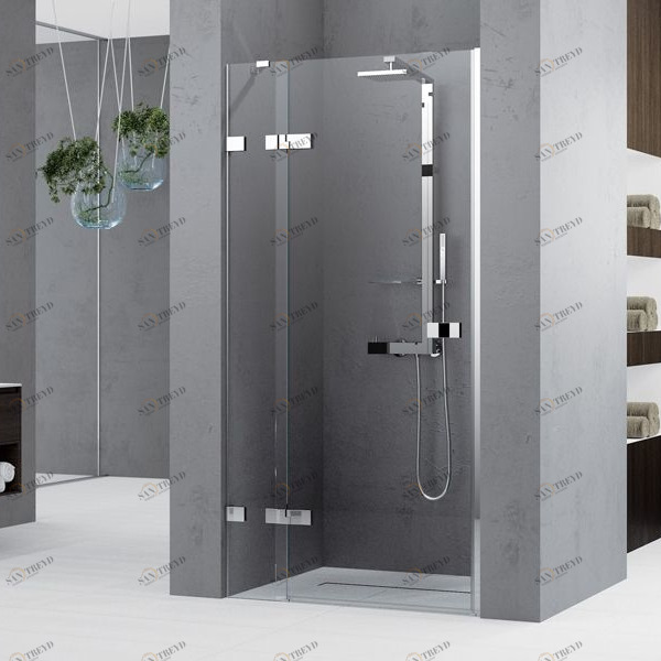 Novellini. Двери в нишу 80 см 1B на брекетах GALA 2 GALA21B801K