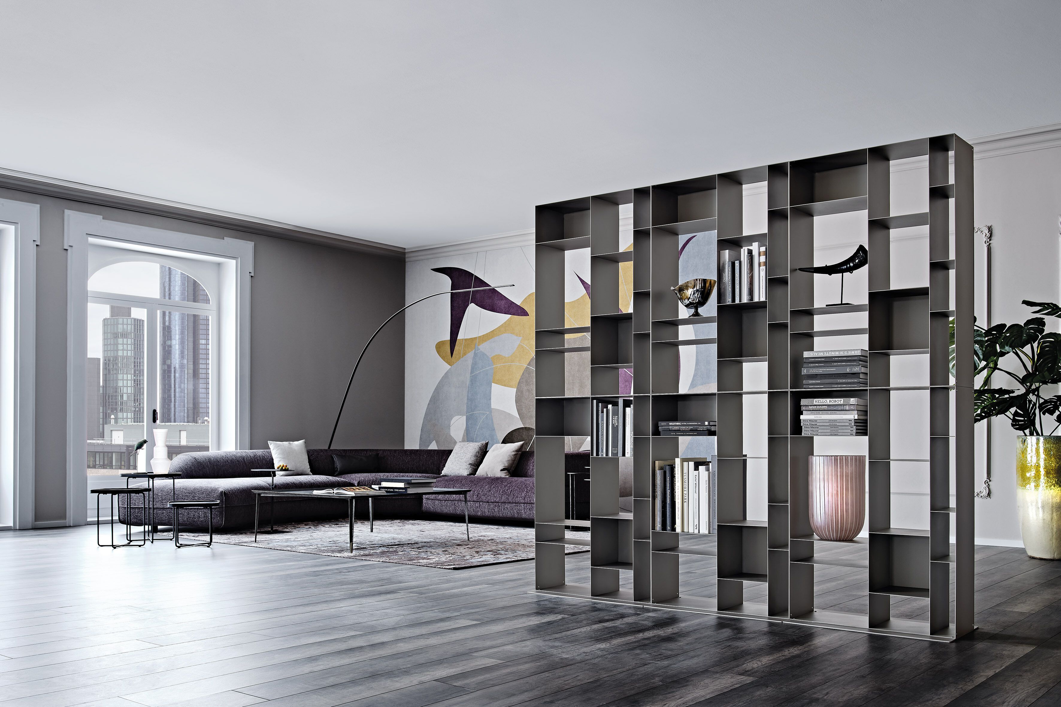 Модульный настенный книжный шкаф Cattelan italia LATITUDE ARCH-00140557 - Вид №8