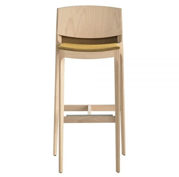 Capdell Высокий деревянный табурет со спинкой Isa 141b - Вид №1