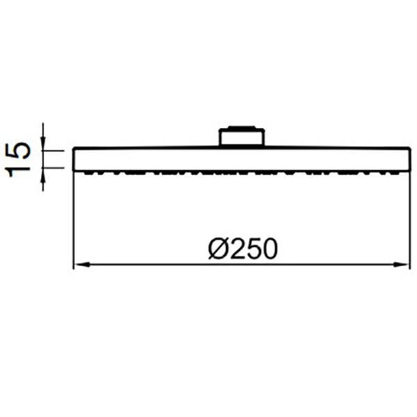AC1011015PVC Верхний душ , хром Webert Comfort - Вид №1