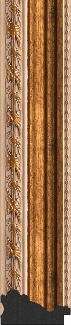 BY 3207 Зеркало в багетной раме - версаль бронза 64 mm EVOFORM Definite - Вид №3