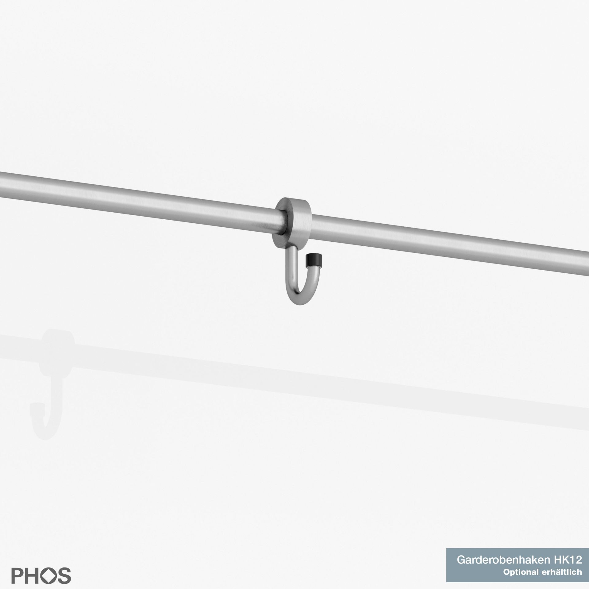 G3-1200-Eiche Навесной шкаф, широкий, с вешалкой для одежды и вешалкой для головных уборов из дуба - ширина 125 см PHOS  - Вид №5