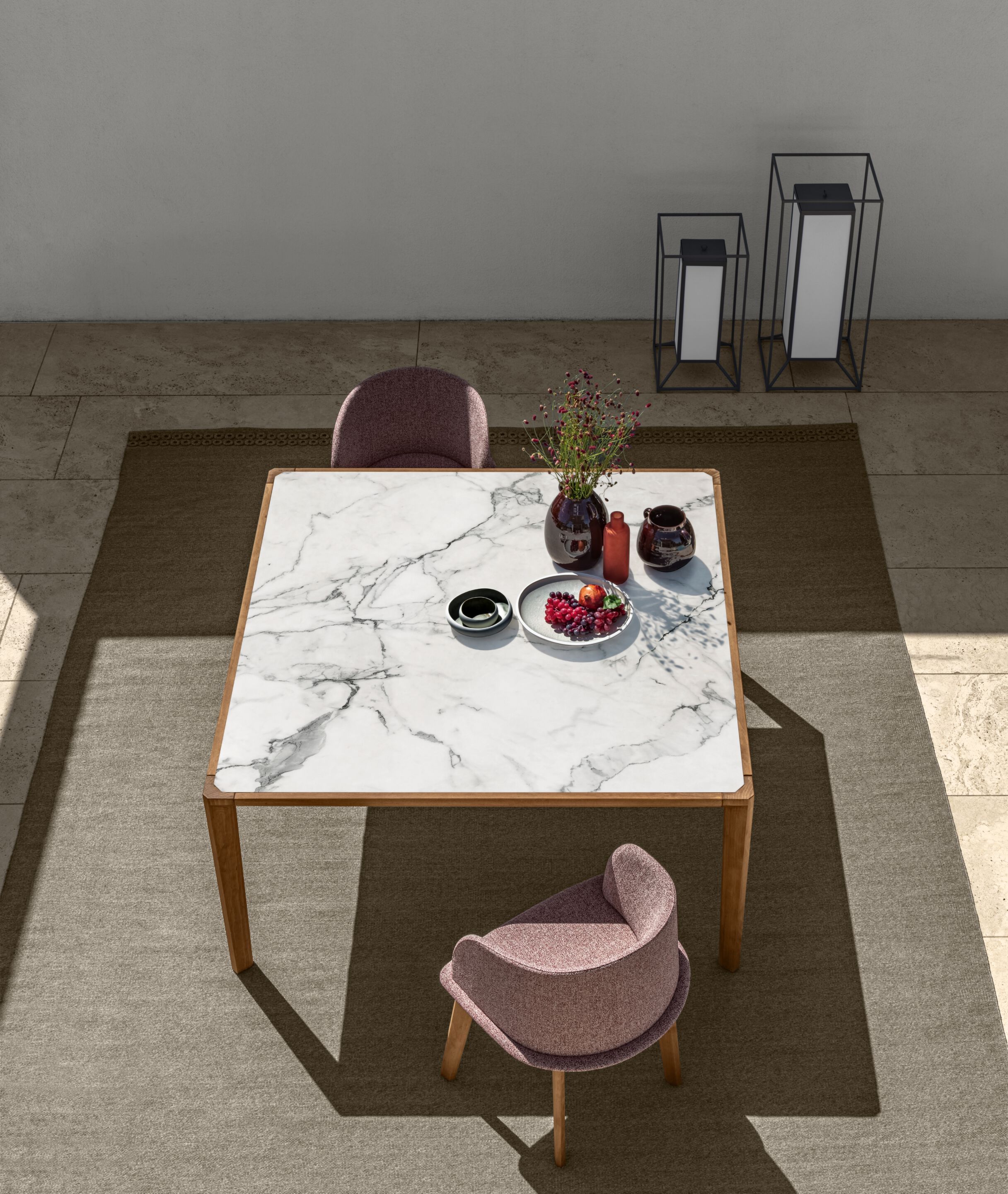 Деревянный квадратный садовый стол Talenti CleoSoft-wood ARCH-00125468 - Вид №1