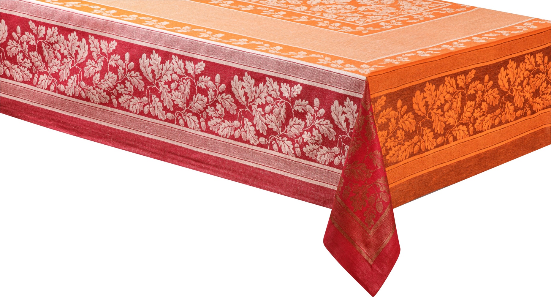 10652886 Яковлевский жаккард Скатерть прямоугольная Яковлевский Жаккард Канадский Дуб 178х274см оранжевая, полулен Ткань 