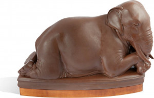 10572613 Meissen Фигурка 44см "Слоненок" (Макс Эссер, 1924г.)(лим.вып.09/25, 2015г) Фарфор