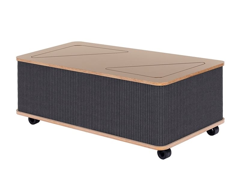 Низкий журнальный столик из войлока с колесами Askia THE CATCHER ARCH-00043317 - Вид №1