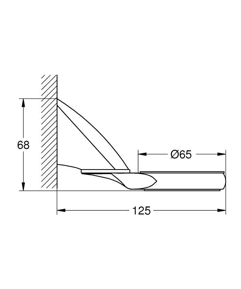 40323000 Держатель для стакана Grohe хром  - Вид №1