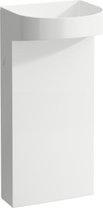 H8113410001121 Раковина, объединенная с пьедесталом, без места для установки смесителя, крепление к стене, включает керамическую крышку для сливного отверстия LAUFEN PRO