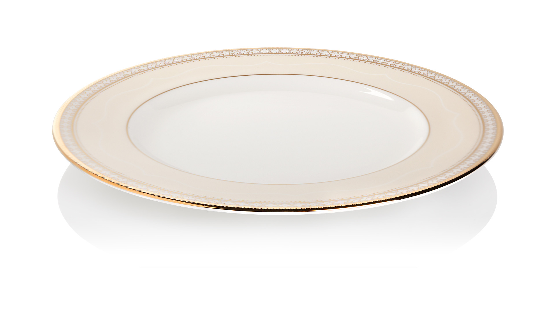 10657438 Noritake Сервиз столовый Noritake Трефолио,золотой кант на 6 персон 26 предметов, фарфор Фарфор костяной  - Вид №10