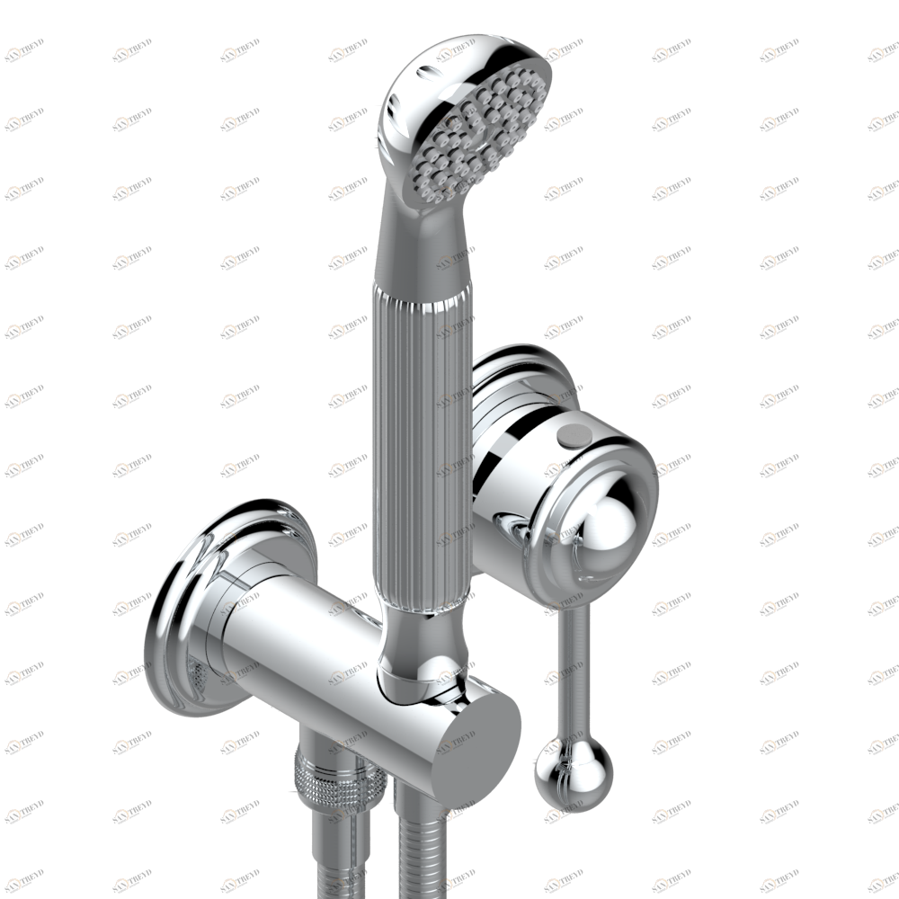 U5J-6561B Trim only for wall mixer with complete handshower on hook Thg-paris Rose Хром U5J 6561B  A02 CAT.A