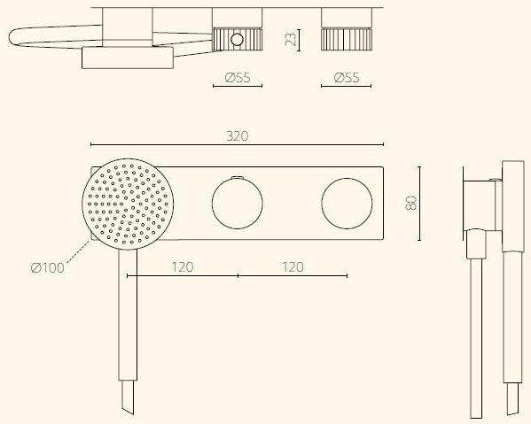 NOKEN Кран для душа Tono sun-id-1363301 - Вид №5