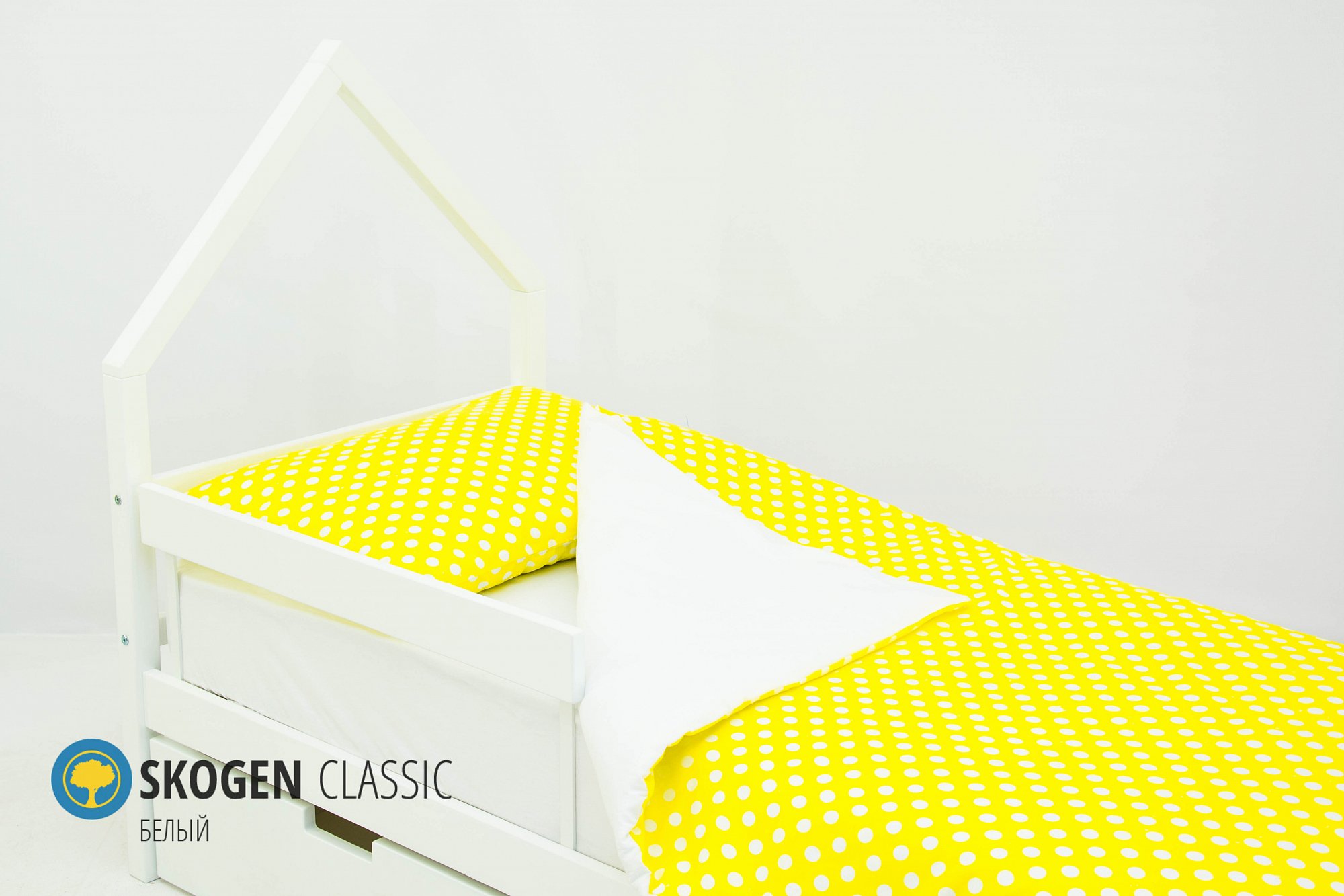 Детская кровать-домик мини Svogen белая БЕЛЬМАРКО  326840 Белый Santreyd  - Вид №2