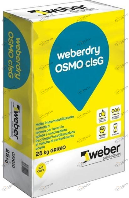 Saint-Gobain Weber Осмотический гидроизоляционный раствор антиагрессивный Weberdry sun-id-1512750