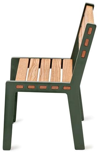 Nola Industrier Стул из алюминия с порошковым покрытием Frank U19-29 - Вид №1