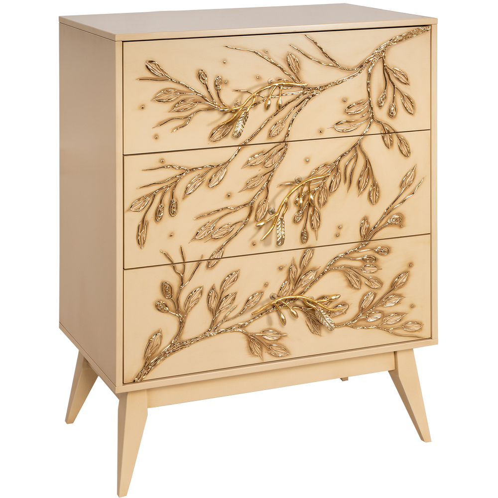 11629 Комод Oliva Branch Айвори Мраморное золото BOGACHO 4627196597433 - Вид №2